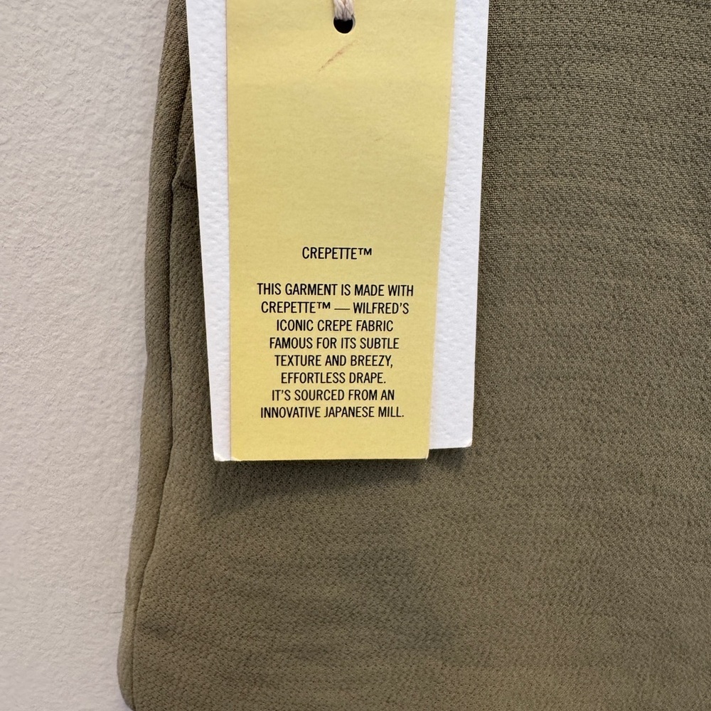 Aritzia Wilfred Anthem Shorts | Green Tailored Shorts | Size 12 | NWT - Picture 3 of 16